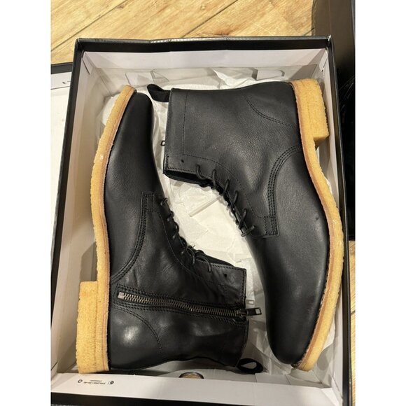 SUPPLY LAB Men's Black Jonah Lace-Up Leather Ankle Boot Sz 10 D NEW IN BOX - Picture 8 of 15